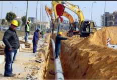 انتهاء أعمال شبكات الغاز الطبيعي بعدد من أحياء العاصمة الإدارية