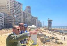 رئيس " المركزي للتعمير" يتفقد مشروع نفق وكبارى شارع 45 بالإسكندرية